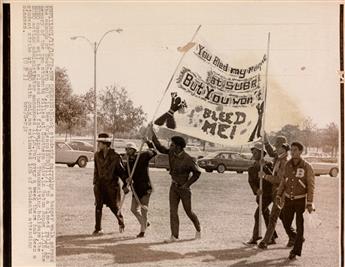 (CIVIL RIGHTS) A large collection of approximately 113 press and wire photographs relating to the Civil Rights movement in America.